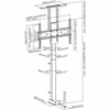 UCHWYT TV-WINDA STEROWANY ELEKTRYCZNIE AR-93M MOBILNY 60KG max 80" VesaMax600x400