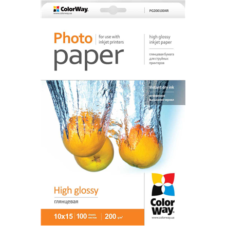 ColorWay High Glossy Photo Paper 10x15 200 g/m²