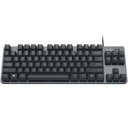 Logitech Keyboard K835 TKL MECHANICAL TTC Blue [DE] Grafit TTC Blue, Klickresonanz