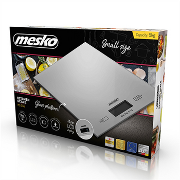 Mesko Kitchen Scales MS 3145 Maximum weight (capacity) 5 kg Graduation 1 g Display type LCD Silver