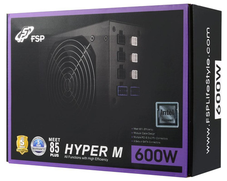 Zasilacz FSP HYPER M 600W