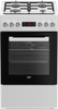 BEKO Cooker FSE52320DWD  Hob type Gas Oven type Electric White Width 50 cm Grilling LED 55 L Depth 60 cm