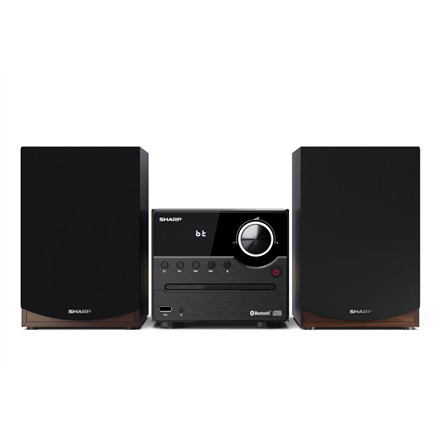 Sharp XL-B512(BR) Hi-Fi Micro System, CD/FM/USB/Bluetooth v5.0, 45W, Brown Sharp Hi-Fi Micro System XL-B512(BR) USB port Wireless connection Brown AUX in FM radio CD player Bluetooth