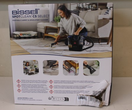 SALE OUT. Bissell SpotClean C5 Select Portable Carpet and Upholstery Cleaner | Bissell | SpotClean C5 Select Portable Carpet and Upholstery Cleaner | 3928N | Corded operating | Handheld | Washing function | 400 W | Black/Blue | Warranty 24 month(s) | DAMA
