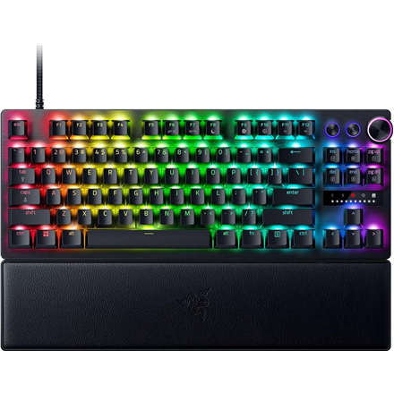 Razer | Gaming Keyboard | Huntsman V3 Pro Tenkeyless | Gaming Keyboard | Wired | Nordic | Black | Analog Optical