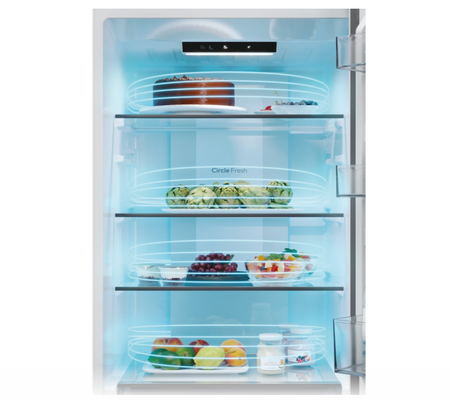 Candy Refrigerator | ECN2CQTEW186 | Energy efficiency class E | Free standing | Combi | Height 185 cm | No Frost system | Fridge net capacity 235 L | Freezer net capacity 120 L | 38 dB | White