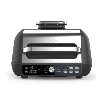NINJA | Foodi MAX Pro Health Grill, Flat Plate and Air Fryer | AG651EU | Capacity 3.8 L | Black