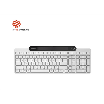 Lenovo 800 Self-Charging Bluetooth Keyboard-US English | Keyboard | Bluetooth | US English | White