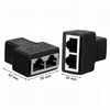 SPLITTER LAN 1x2 ADAPTER ROZGAŁĘŹNIK RJ45 100 Mbps