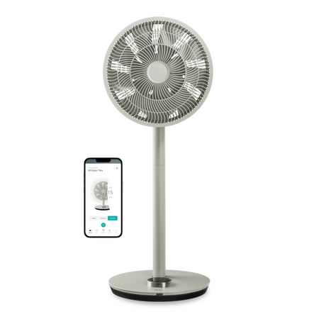 Duux Fan Whisper Flex Smart Stand Fan Number of speeds 26 3-29 W Oscillation Diameter 34 cm Sage