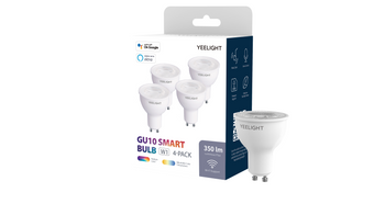 Yeelight LED Smart Bulb GU10 4.5W 350Lm W1 RGB Multicolor, 4pcs pack