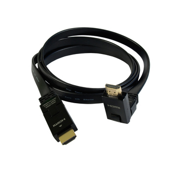KABEL HDMI 2.0 M/M HQ pozłacany 1,5m ETHERNET 3D kątowy AL-05 ART