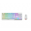 MSI Vigor GK30 COMBO WHITE Keyboard and Mouse Set Wired Mouse included Keyboard stunning RGB lighting effects in 6 areas. CLUTCH GM11 gaming mouse Stunning RGB lighting with over 7 lighting effects. 5-level DPI sensor matches with 5 different colors US Wh