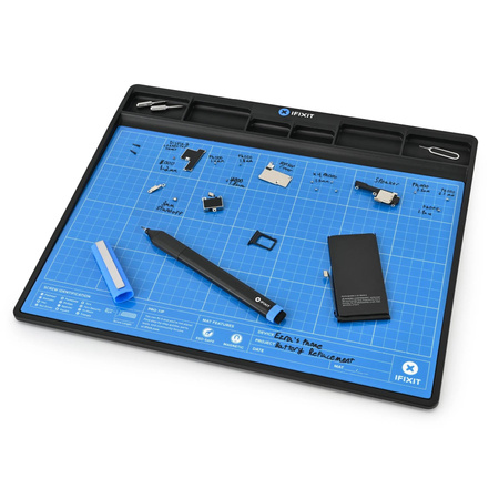 iFixit FixMat magnetische Projektmatte, ESD-geschützt - blau
