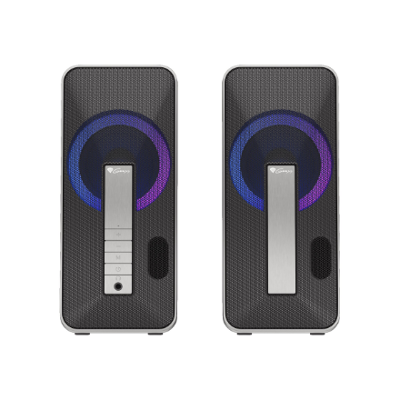 Genesis | Computer Speaker | Helium 100BT RGB | Bluetooth | Silver/Black | Ω | Gaming Speakers | Wireless connection