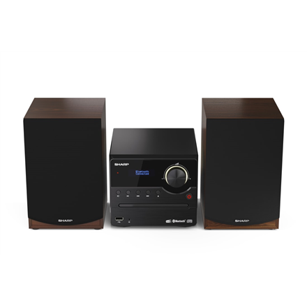 Sharp Hi-Fi Micro System XL-B517D(BR) USB port Wireless connection Brown AUX in FM radio CD player Bluetooth