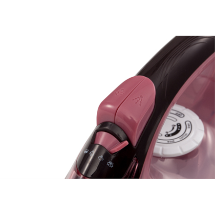 Mesko Iron MS 5028 Steam Iron 2600 W Continuous steam 35 g/min Steam boost performance 60 g/min Pink/Grey