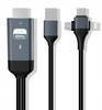 KABEL mirco USB C Lightining - HDMI 2M adapter MHL
