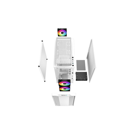 DeepCool CC360 ARGB Micro-ATX Gehäuse - weiß