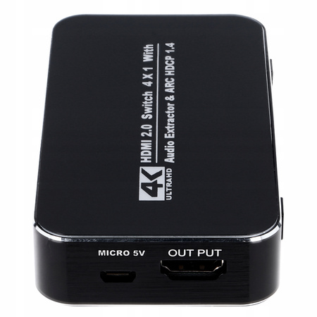 SWITCH HDMI 2.0 4x1 PRZEŁĄCZNIK UHD 4K HDCP HDR