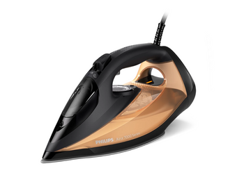 Philips DST7040/80 7000 series | Steam Iron | 2800 W | Water tank capacity 300 ml | Continuous steam 50 g/min | Steam boost performance 250 g/min | Black/Gold