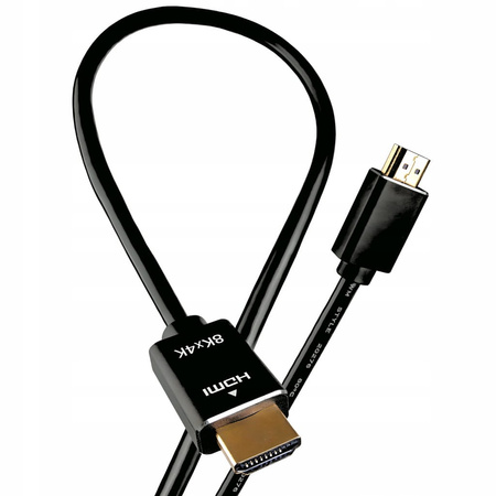 Kabel HDMI 2.1 ULTRA HIGH SPEED PRZEWÓD GIĘTKI PREMIUM UHD 8K 4K 120Hz 5M