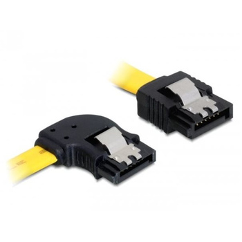 Delock Kabel SATA 6Gb St. gerade > St. li. Yellow