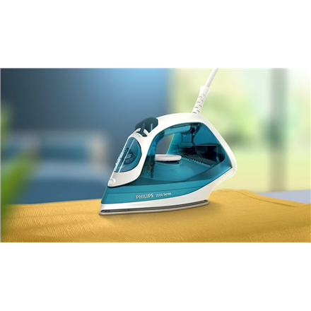 Philips Steam Iron | DST2020/90 2000 series | Steam Iron | 2000 W | Water tank capacity 250 ml | Continuous steam 25 g/min | Steam boost performance 110 g/min | Blue/White