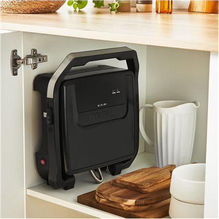 Tefal GC271810 Inicio Panini and grilling machine, Non-stick, Black/Stainless steel | TEFAL