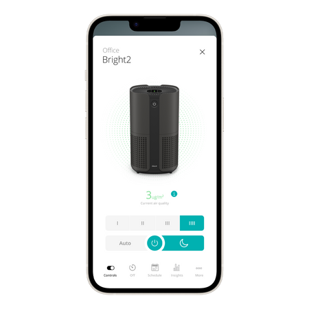 Duux Smart Air Purifier | Bright 2 | 4-22 W | Suitable for rooms up to 42 m² | Black