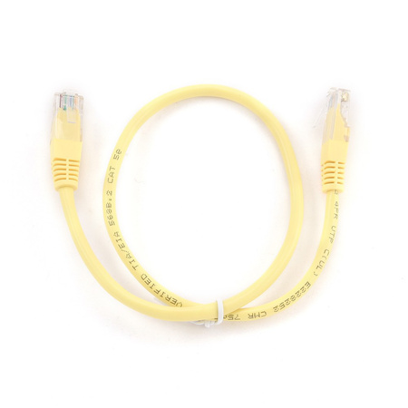 Kabel sieciowy UTP Gembird PP12-0.5M/Y kat. 5e, Patch cord RJ-45 (0,5 m)