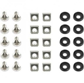 Zestaw montażowy do szaf Rack 19" (śruba, nakrętka, podkładka) Gembird 19A-FSET-01 (10 szt.)