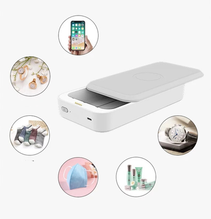 URZĄDZENIE DO STERYLIZACJI OZON UV-C ŁADOWARKA QI