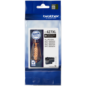 Brother LC427XLBK Ink Cartridge, Black