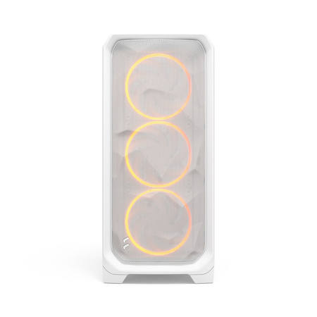 Fractal Design Meshify 3 RGB TG Clear PC-Gehäuse, Midi-Tower, E-ATX - weiß