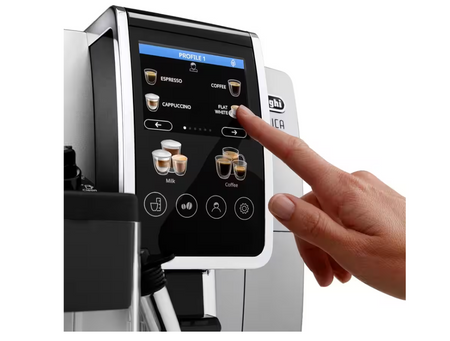 Delonghi | Coffee Maker | Dinamica Plus ECAM380.85.SB | Pump pressure 15 bar | Built-in milk frother | Automatic | 1450 W | Stainless Steel/Black