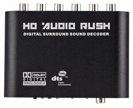 Dekoder OPTYCZNY TOSLINK SPDIF 5.1 ANALOG AC3/DTS