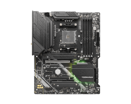 MSI | MAG B550 TOMAHAWK MAX WIFI | Processor family AMD | Processor socket AM4 | DDR4 DIMM | Memory slots 4 | Supported hard disk drive interfaces 	SATA, M.2 | Number of SATA connectors 6 | Chipset AMD B550 | ATX