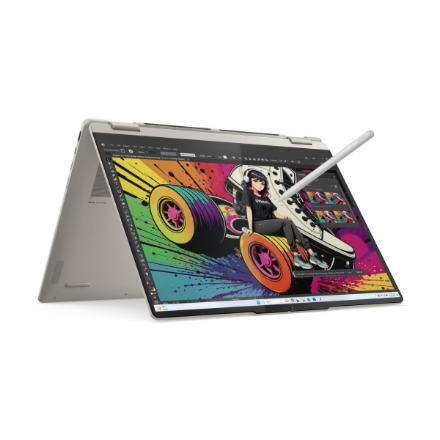 Lenovo Yoga 7 2-in-1 16AKP10 | Seashell | 16 " | OLED | Touchscreen | 2.8K WQXGA+ | 2880 x 1800 pixels | AMD Ryzen AI 7 | 350 | 16 GB | Soldered LPDDR5x | Solid-state drive capacity 1000 GB | AMD Radeon 860M Graphics | Windows 11 Home | 802.11be | Bluetoo