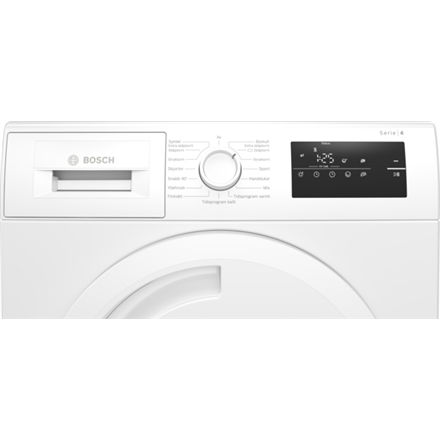 Bosch Dryer Machine with Heat Pump WTH83VP6SN Energy efficiency class A++, Front loading, 8 kg, Sensitive dry, LED, Depth 61.3 cm, White