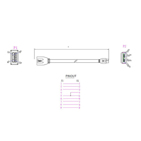 ADAPTER USB A 3.0 żeński/ USB 3.0 micro męski (OTG) ART oem