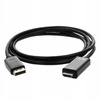 Kabel DISPLAY PORT do HDMI 1,8M DP DisplayPort 4K