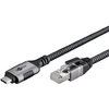 Ethernet-Kabel USB-C™ 3.1 auf RJ45, 1,5 m USB-C 3.1 auf RJ45 CAT6 FTP 0150 Adapterkabel 1,5m