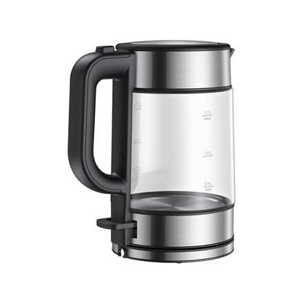 Xiaomi Electric Glass Kettle EU Electric 2200 W 1.7 L Glass 360° rotational base Black/Stainless Steel