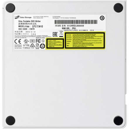 H.L Data Storage Ultra Slim Portable DVD-Writer GP60NS60 Interface USB 2.0, DVD±R/RW, CD read speed 24 x, CD write speed 24 x, Silver, Desktop/Notebook