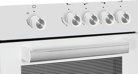 Simfer 4401SGRBB Cooker, Gas hob, Gas oven, Width 50 cm, Mechanical control Simfer | Cooker | 4401SGRBB.1 | Hob type Gas | Oven type Gas | White | Width 50 cm | Depth 55 cm | 49 L