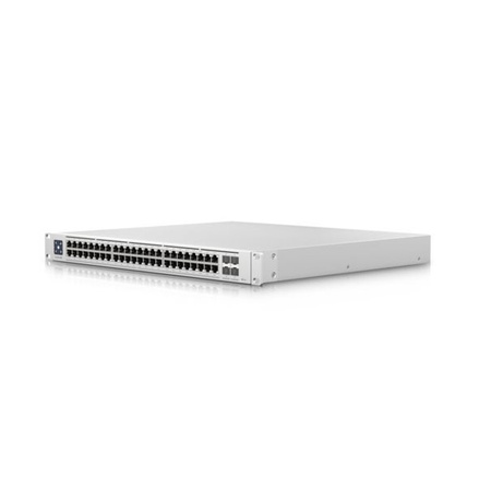 Ubiquiti Switch UniFi 48xRJ45 2,5G/4xSFP+ 10G Managed PoE+ 19" Rack-Mountable, 1,3" Touchscreen, 720W PoE+