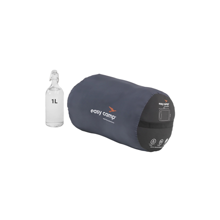 Easy Camp Raven Square Double 5°C | Sleeping Bag | 220 x 150 cm | -9 to 10 °C | Two-way open-end, L-shaped, autolock