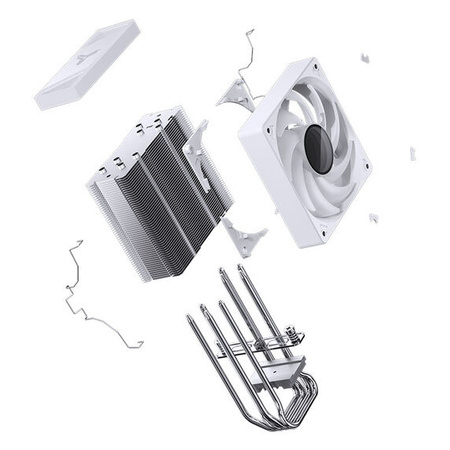 Jonsbo CR-1000 V2 RGB CPU-Kühler, 120mm - weiß