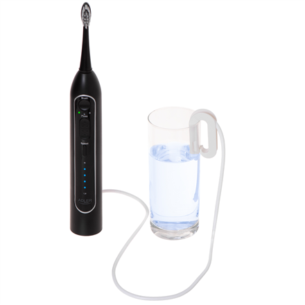 Adler 2-in-1 Water Flossing Sonic Brush | AD 2180b | Rechargeable | For adults | Number of brush heads included 2 | Number of teeth brushing modes 1 | Black